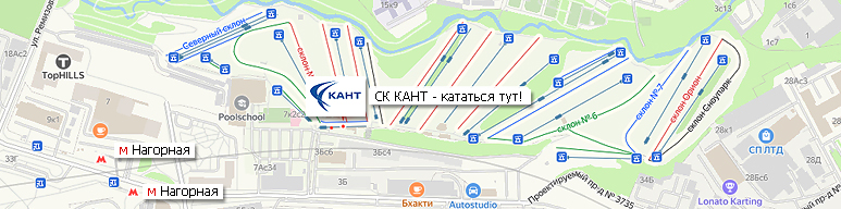 тренировки по сноуборду и горным лыжам в СК КАНТ м. Нагорная